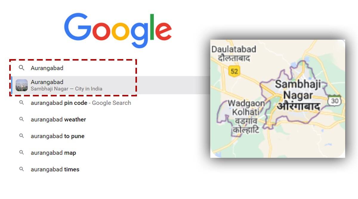 google maps sambhaji nagar aurangabad
