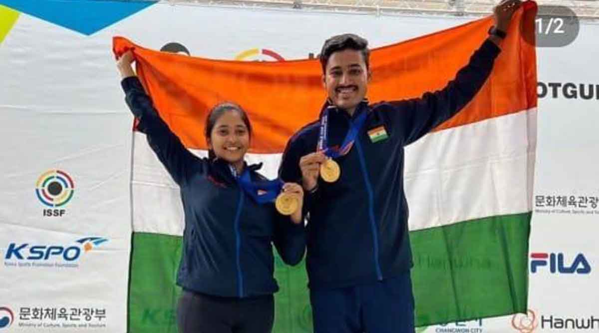 shahu mane of kolhapur won gold medal in world shooting