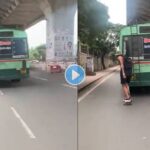 विदेशी तरूणाने चक्क स्केटिंग करत वेगात धावणारी बस पकडली, पाहा VIRAL VIDEO